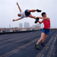 Illustration for article titled Wire Fu Lets Fly in Chinese Performance Artists Work